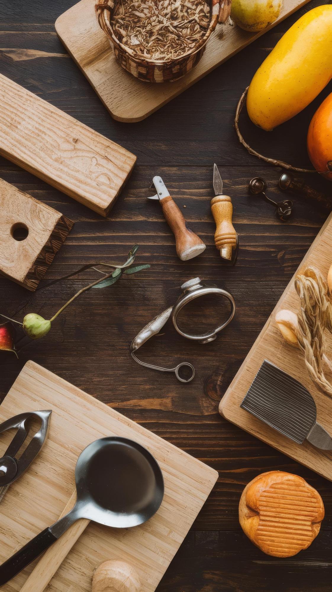 Small workshop kitchen with utensils